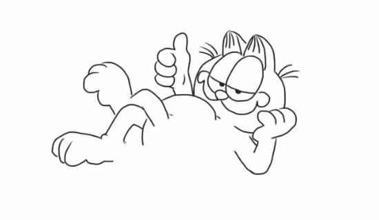 加菲猫简笔画步骤图解教程 加菲猫如何画简笔画
