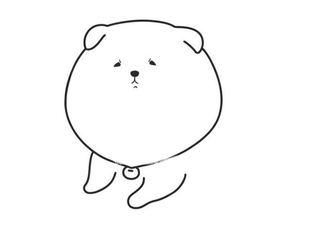 小狗简笔画如何画 胖胖的小狗简笔画步骤图片大全