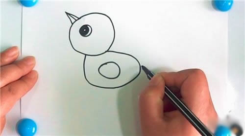 怎样画小鸡简笔画图片 简笔画小鸡的画法步骤