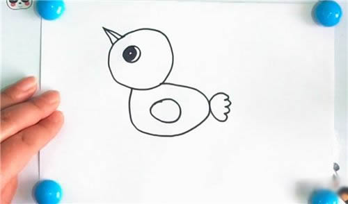 怎样画小鸡简笔画图片 简笔画小鸡的画法步骤