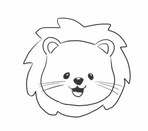 如何画狮子简笔画步骤 怎样画可爱的狮子简笔画图片