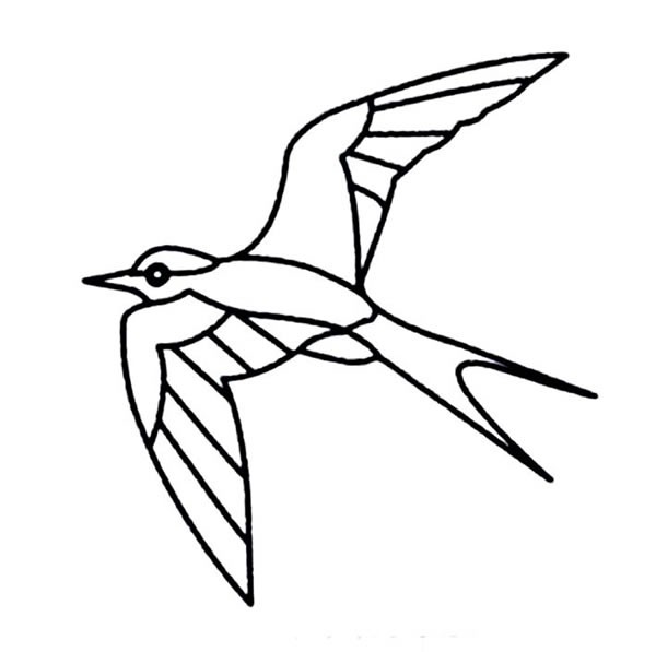 12款简单的小燕子简笔画图片 怎样画小燕子简单画法