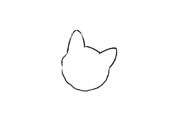 【小猫的简笔画画法步骤】宠物家养短毛猫简笔画步骤图解教程