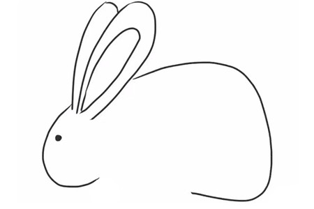 【小白兔简笔画图片】呆萌的小兔子简笔画步骤图解教程