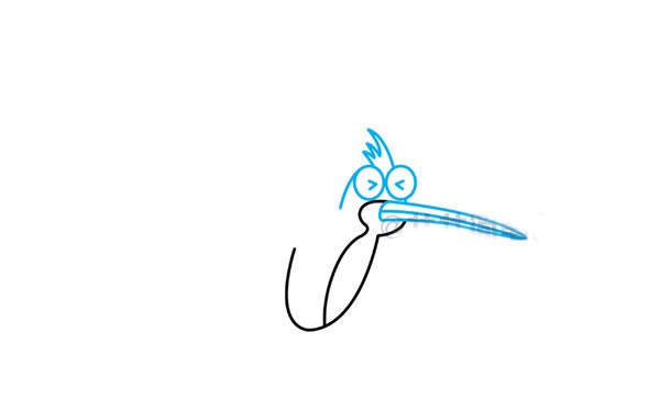 【蜂鸟简笔画】儿童简笔画蜂鸟的画法步骤图片大全