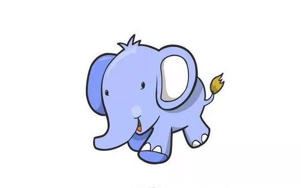 【卡通大象简笔画】可爱的卡通大象简笔画步骤图解教程
