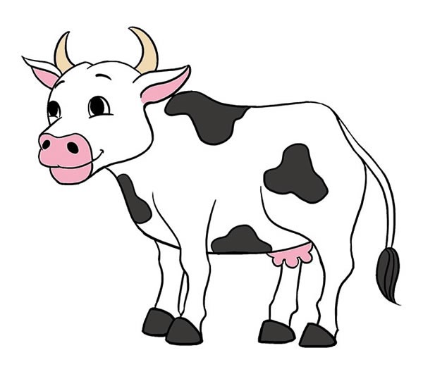 【牛的简笔画】儿童卡通奶牛动物简笔画图片大全