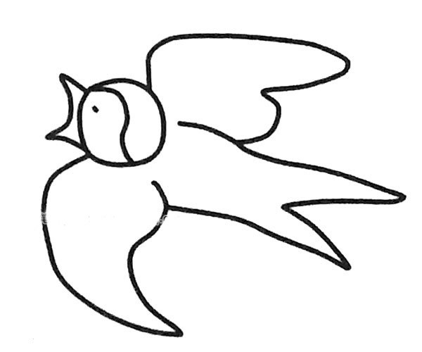 【燕子的简单画法】可爱的燕子简笔画图片大全