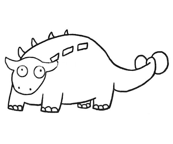 6款恐龙简笔画图片大全 恐龙的简单画法