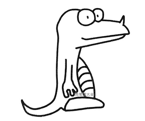 6款卡通恐龙简笔画图片大全 卡通恐龙的简单画法