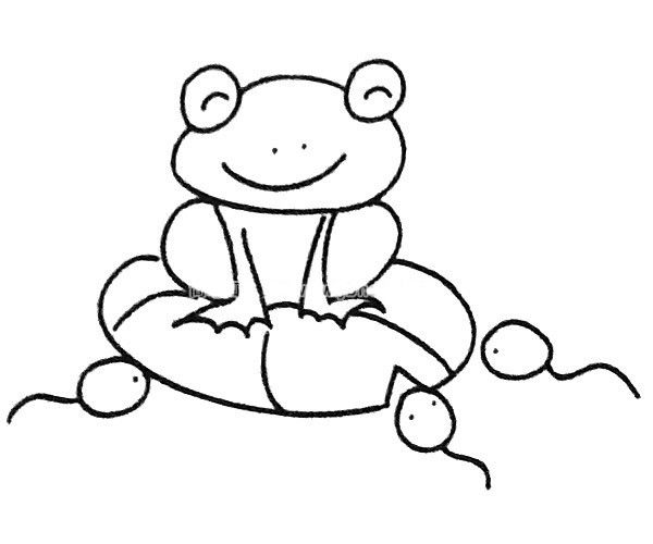 3款卡通青蛙简笔画图片 卡通青蛙的简单画法