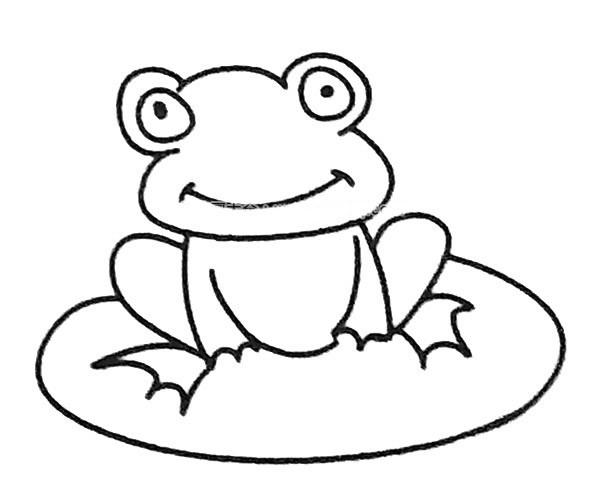 3款卡通青蛙简笔画图片 卡通青蛙的简单画法