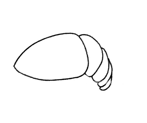 儿童学画卡通虾的简笔画步骤图解 卡通虾如何画