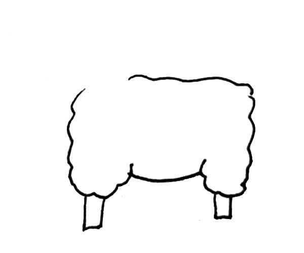 儿童学画可爱的绵羊简笔画步骤教程 绵羊如何画