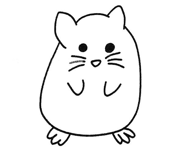 儿童学画可爱龙猫简笔画步骤教程 卡通龙猫的简单画法
