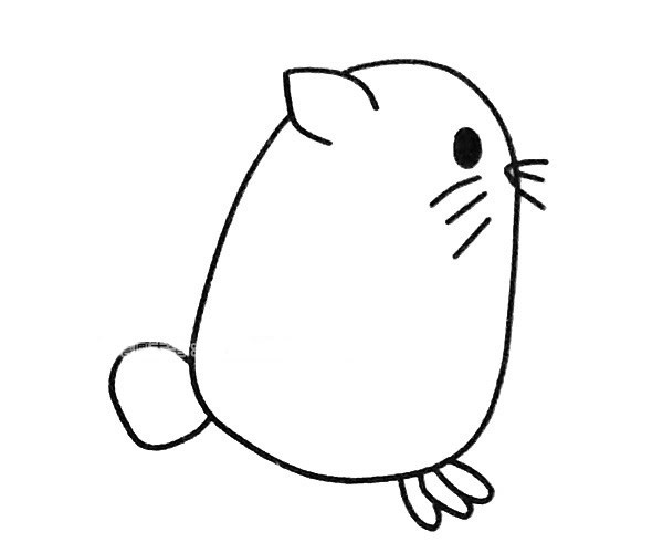 4款可爱的龙猫简笔画图片 卡通龙猫的简单画法大全