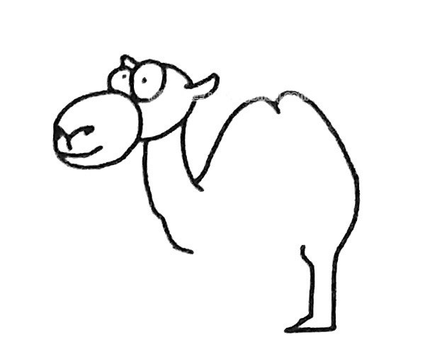 儿童学画骆驼简笔画步骤教程 骆驼的简单画法