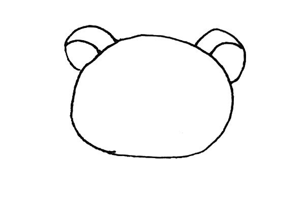 儿童学画轻松熊简笔画步骤教程 轻松熊的简单画法