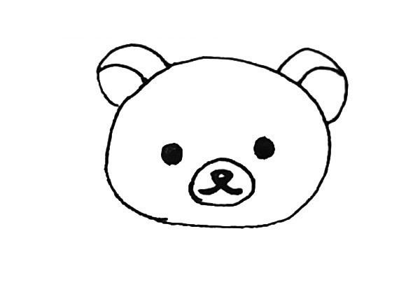 儿童学画轻松熊简笔画步骤教程 轻松熊的简单画法