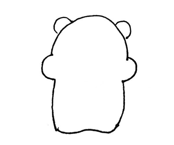 儿童学画可爱的仓鼠简笔画步骤教程 仓鼠的简单画法
