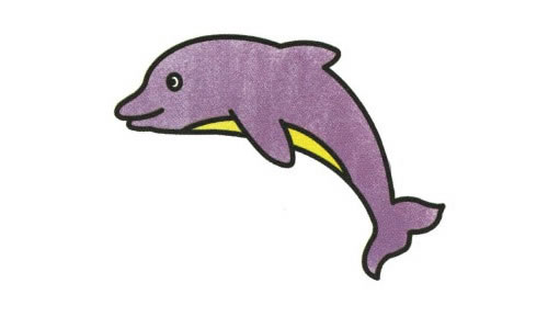 儿童学画海豚简笔画步骤教程 海豚的简单画法
