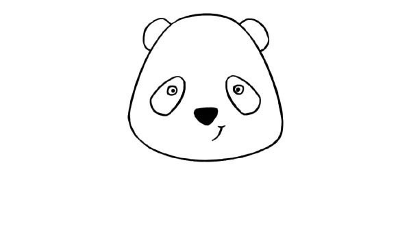 【大熊猫简笔画】可爱的卡通大熊猫简笔画步骤教程
