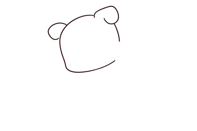 【卡通小猪简笔画】跳跃的小猪简笔画步骤图解教程