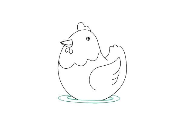 画母鸡简笔画步骤图教程 简单的母鸡画法大全