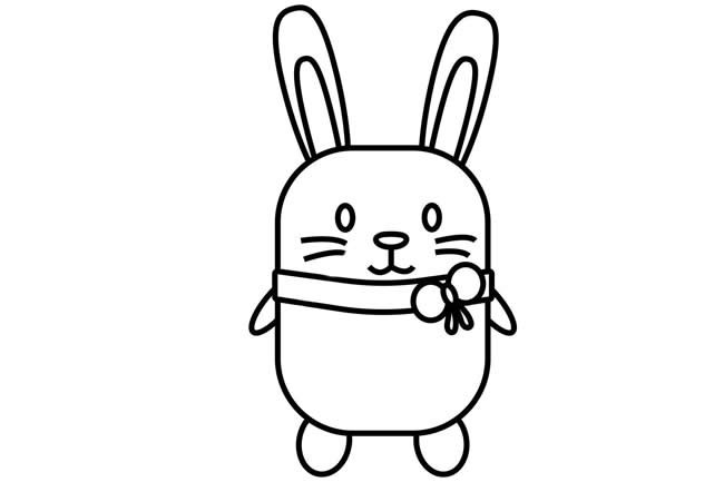 兔子如何画简单又漂亮 可爱卡通小兔子简笔画步骤图片