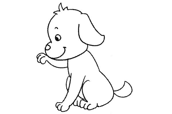 7款可爱的卡通小狗简笔画图片大全