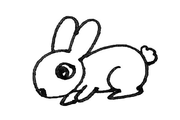 轻松学画小兔子简笔画步骤图解教程