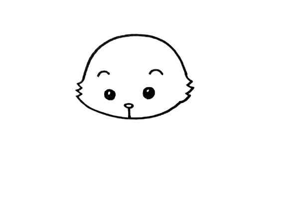 可爱的卡通小松鼠简单画法 一步步教儿童学画