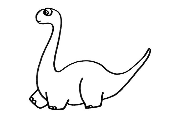 恐龙简笔画图片素材大全