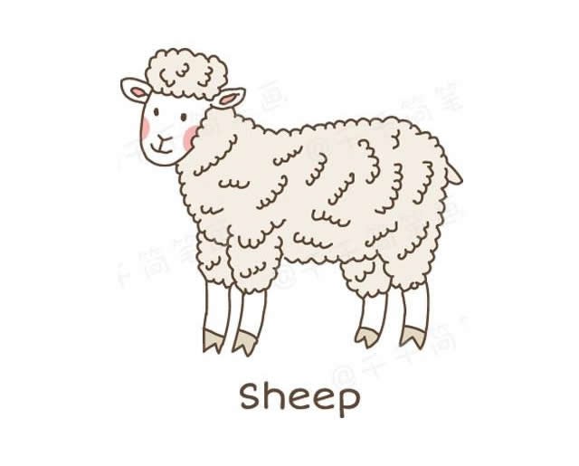 各种各样的山羊绵羊简笔画 快为孩子收藏吧！