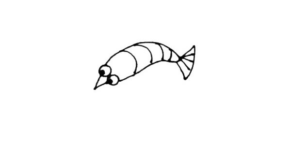 小龙虾简笔画步骤图文教程 彩色简单画法