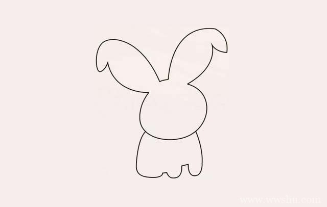 兔子如何画 学画卡通小黄兔简笔画步骤图文教程