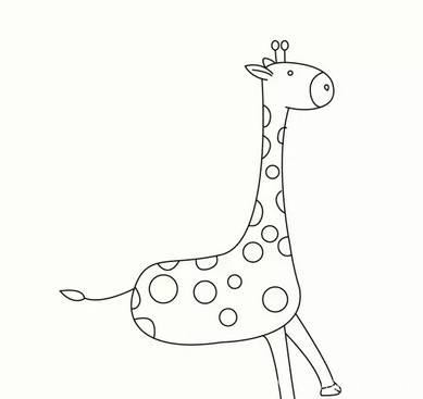 长颈鹿如何画 学画长劲鹿简笔画步骤图文教程