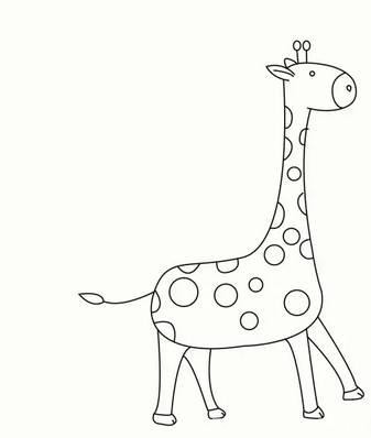 长颈鹿如何画 学画长劲鹿简笔画步骤图文教程
