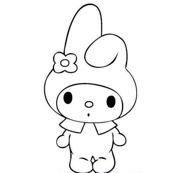 萌萌的兔子宝宝简笔画动物 兔子宝宝动物简笔画步骤图片大全
