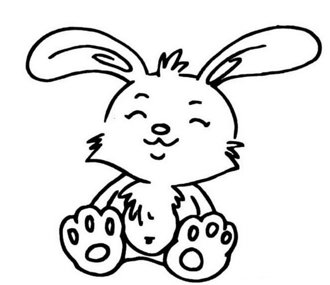 卡通萌兔子简笔画动物 卡通萌兔子动物简笔画步骤图片大全
