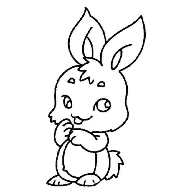 可爱小兔子简笔画动物 可爱小兔子动物简笔画步骤图片大全