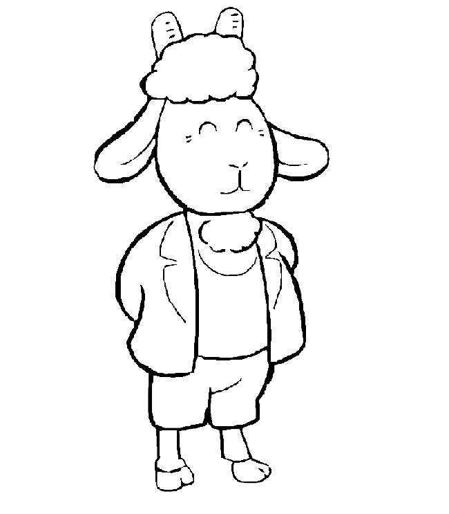 卡通小羊简笔画动物 卡通小羊动物简笔画步骤图片大全