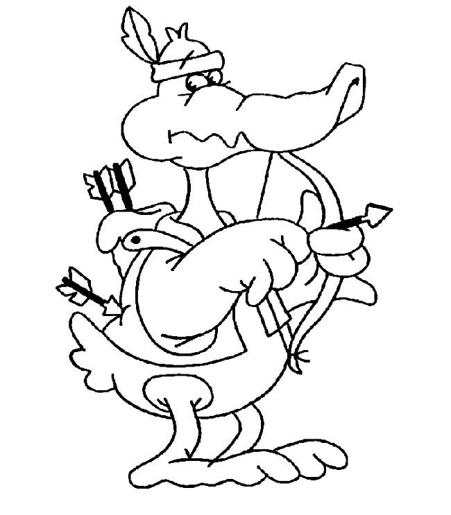 卡通鳄鱼简笔画动物 卡通鳄鱼动物简笔画步骤图片大全二