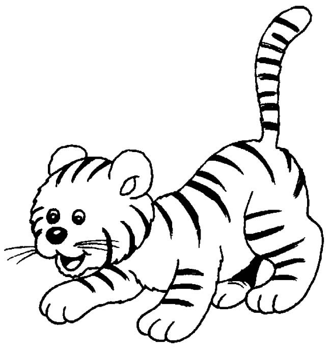 可爱小老虎简笔画动物 可爱小老虎动物简笔画步骤图片大全