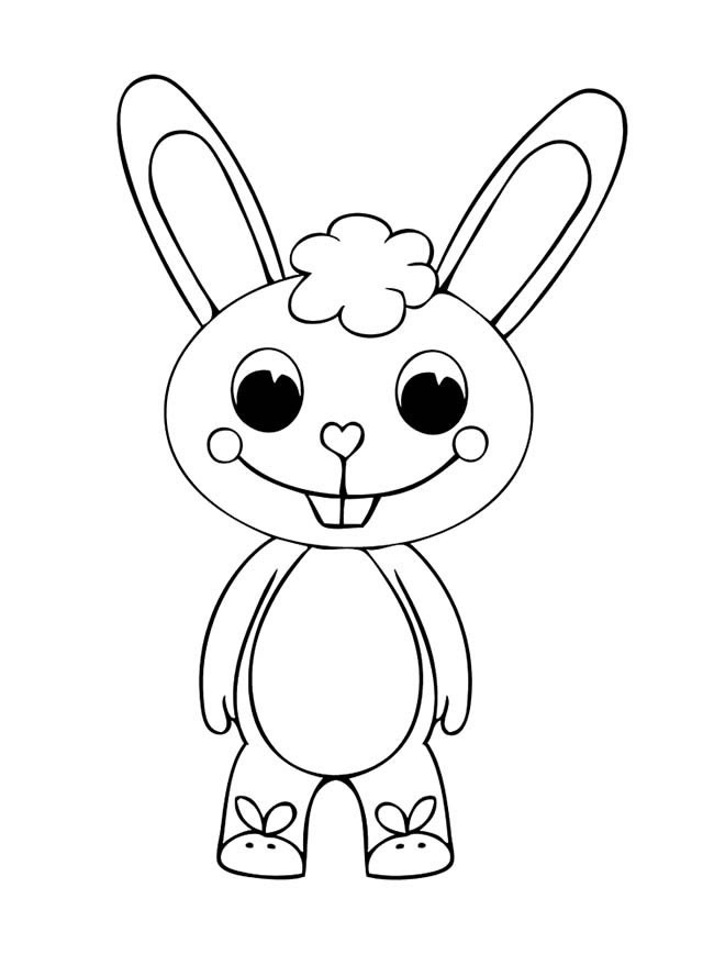 卡通小兔子简笔画动物 卡通小兔子动物简笔画步骤图片大全