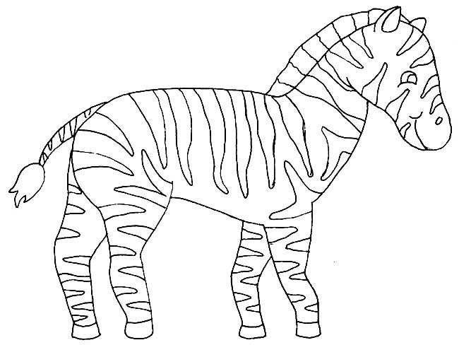 儿童简笔画 斑马简笔画图片 斑马动物简笔画步骤图片大全