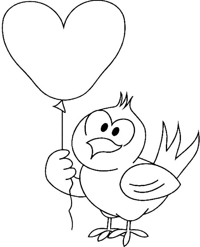拿气球的小鸟简笔画图片 拿气球的小鸟简笔画图片大全