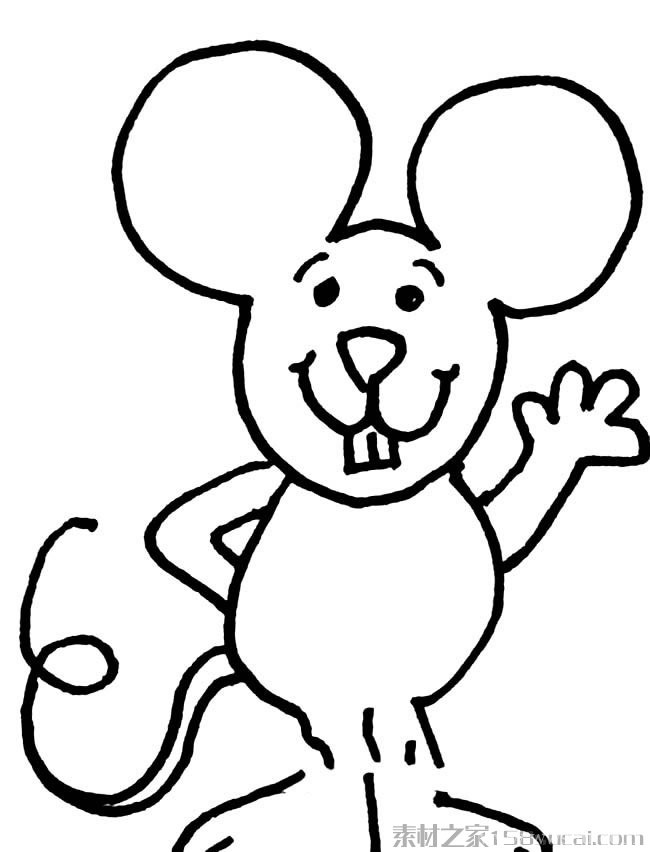 动物简笔画大全 可爱小老鼠简笔画图片大全4
