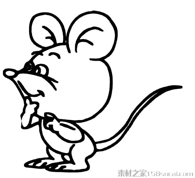 动物简笔画大全 可爱小老鼠简笔画图片大全10