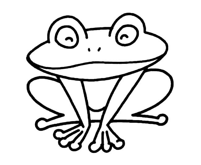 青蛙简笔画 青蛙儿童简笔画图片